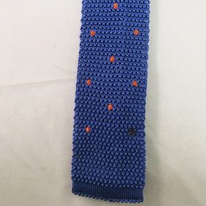 G. Vasta Square End Silk Crochet Knit Men's Tie